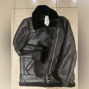 Zara Black Leather Jacket
